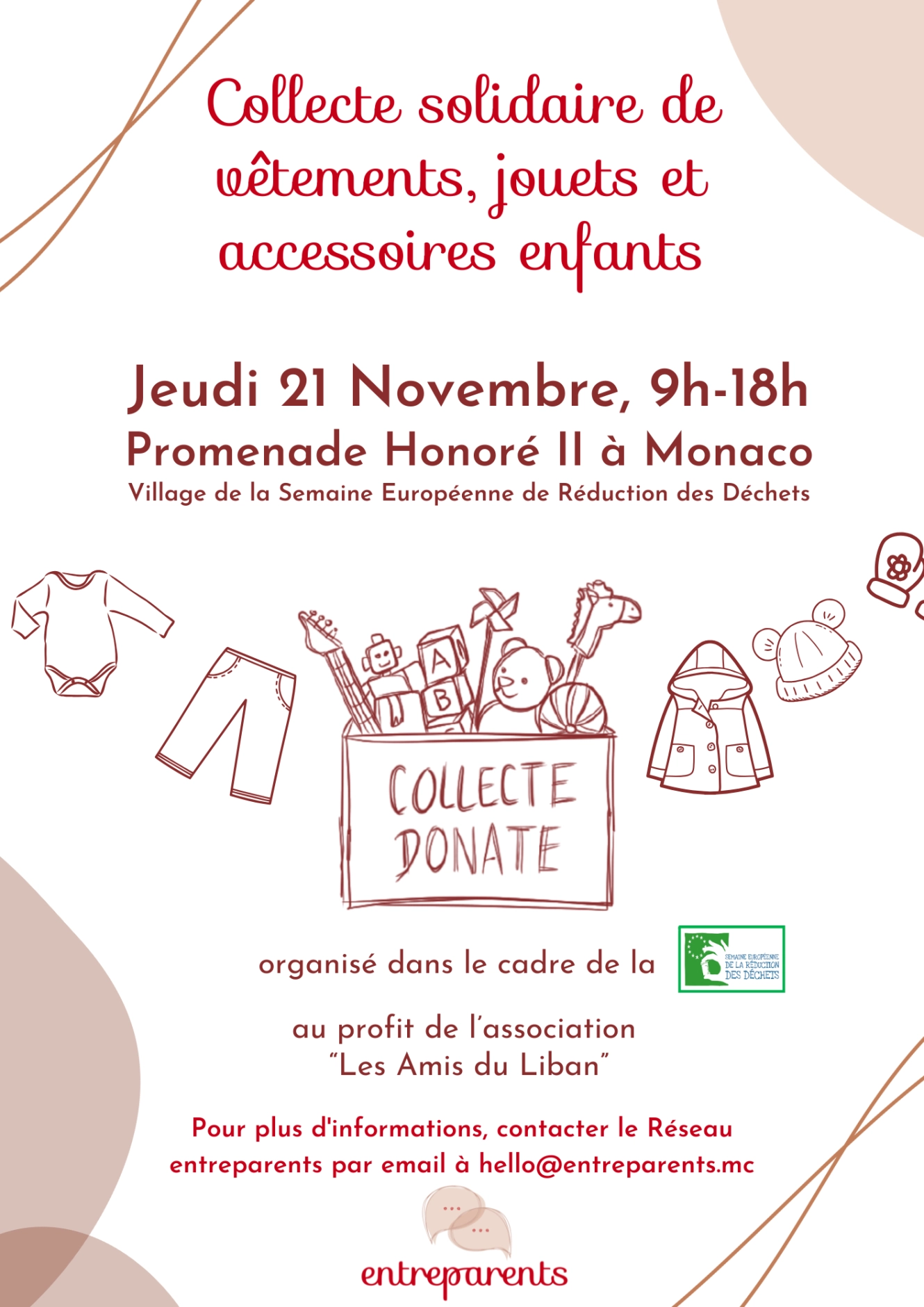 Collecte novembre 2024 Entre parents