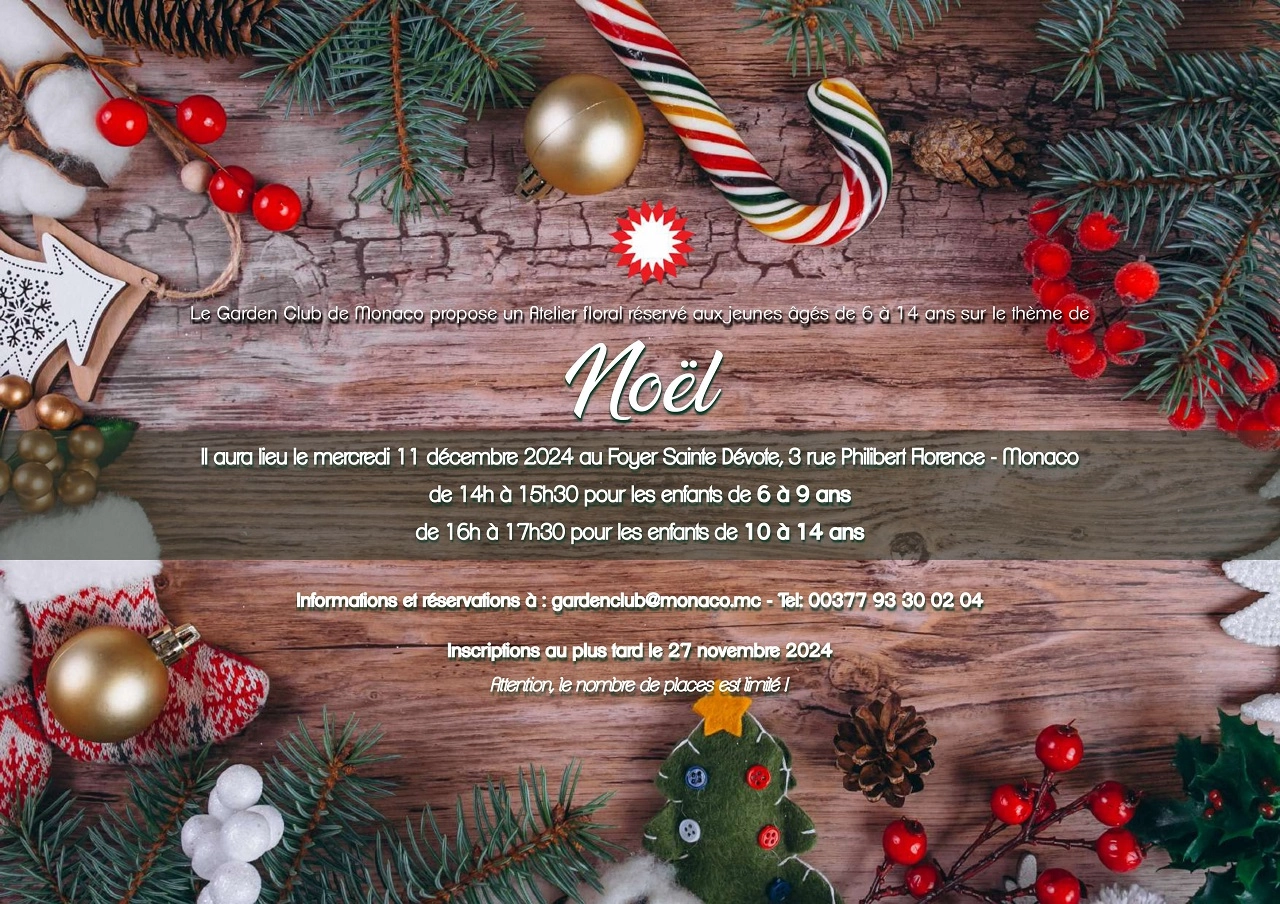 Atelier floral Noël 2024