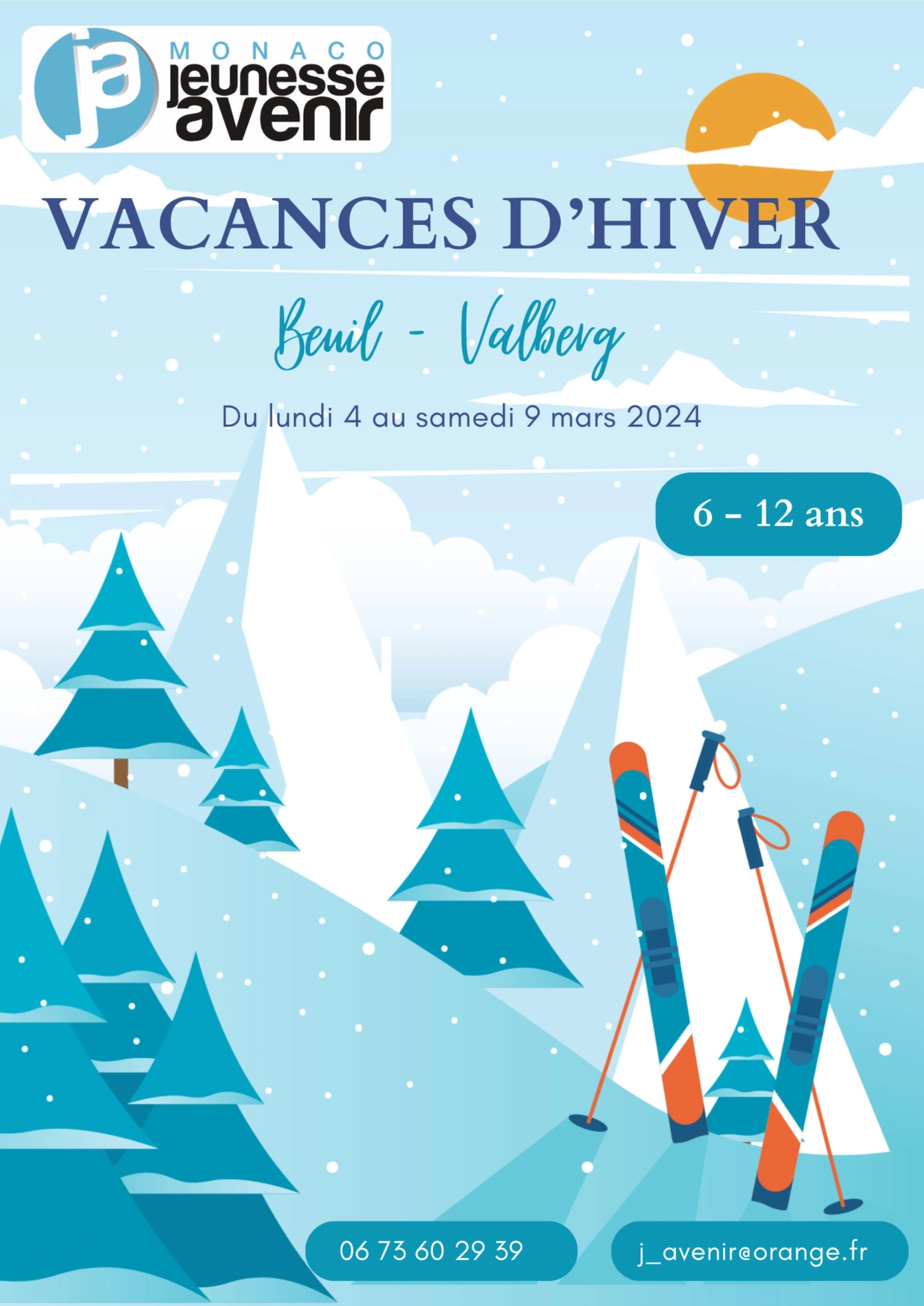 Affiche ski Valberg 2024