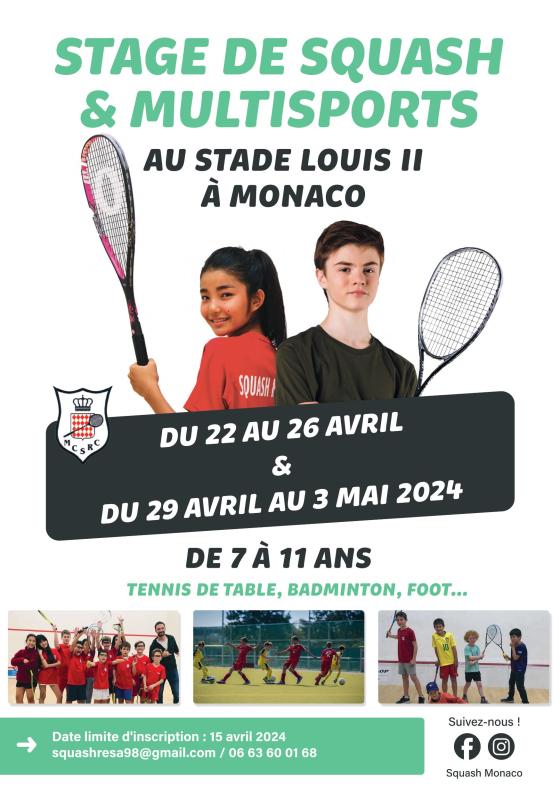Stage Multisports  Avril 2024